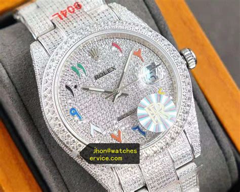 fake mens full diamond watch|moissanite diamond watch men's.